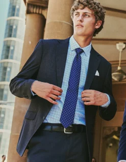 Charcoal Check Slim Fit Suit Jacket in Charcoal