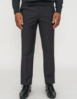 Charcoal Check Slim Fit Suit Trousers in Charcoal