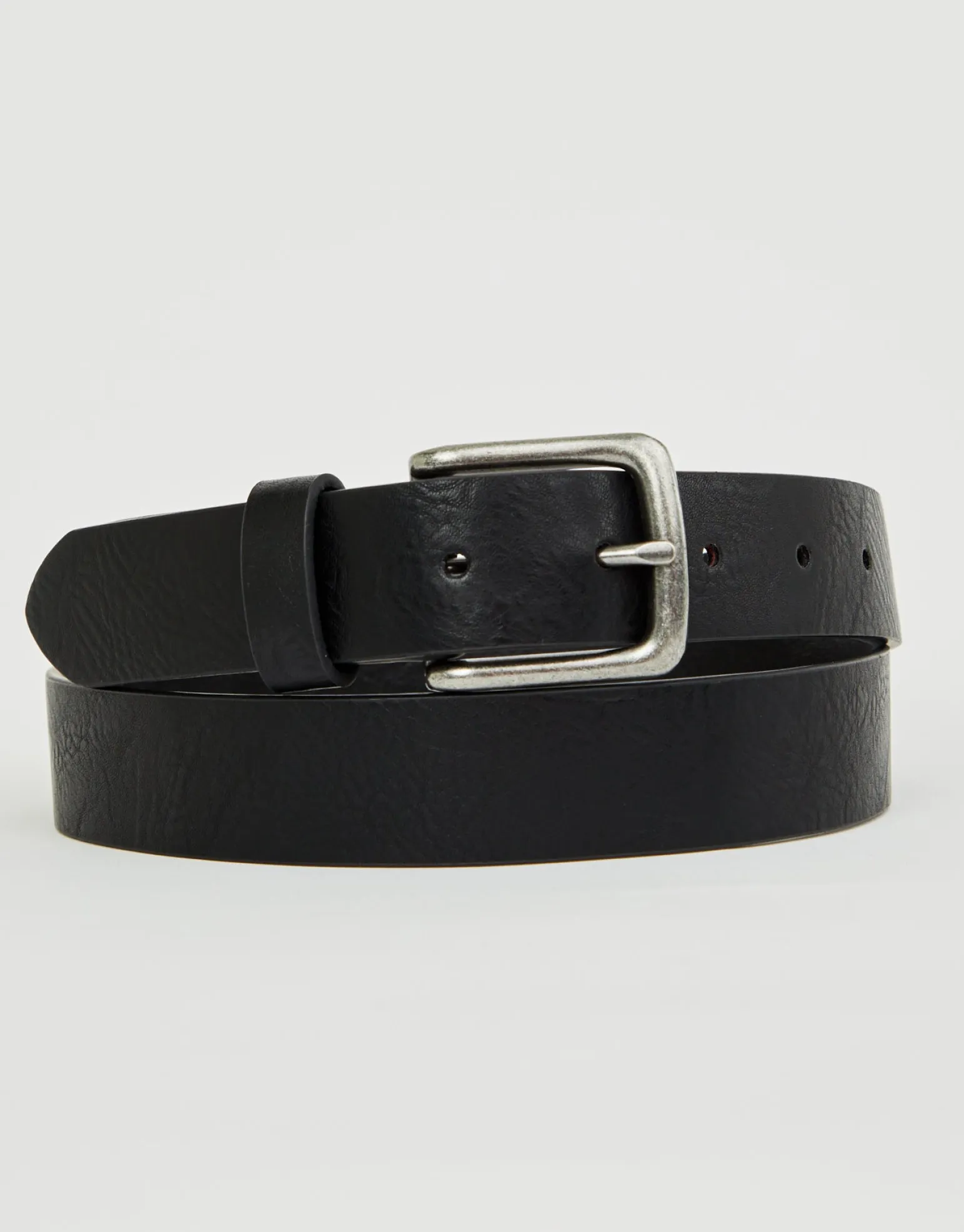 Charlie PU Leather Belt in Black