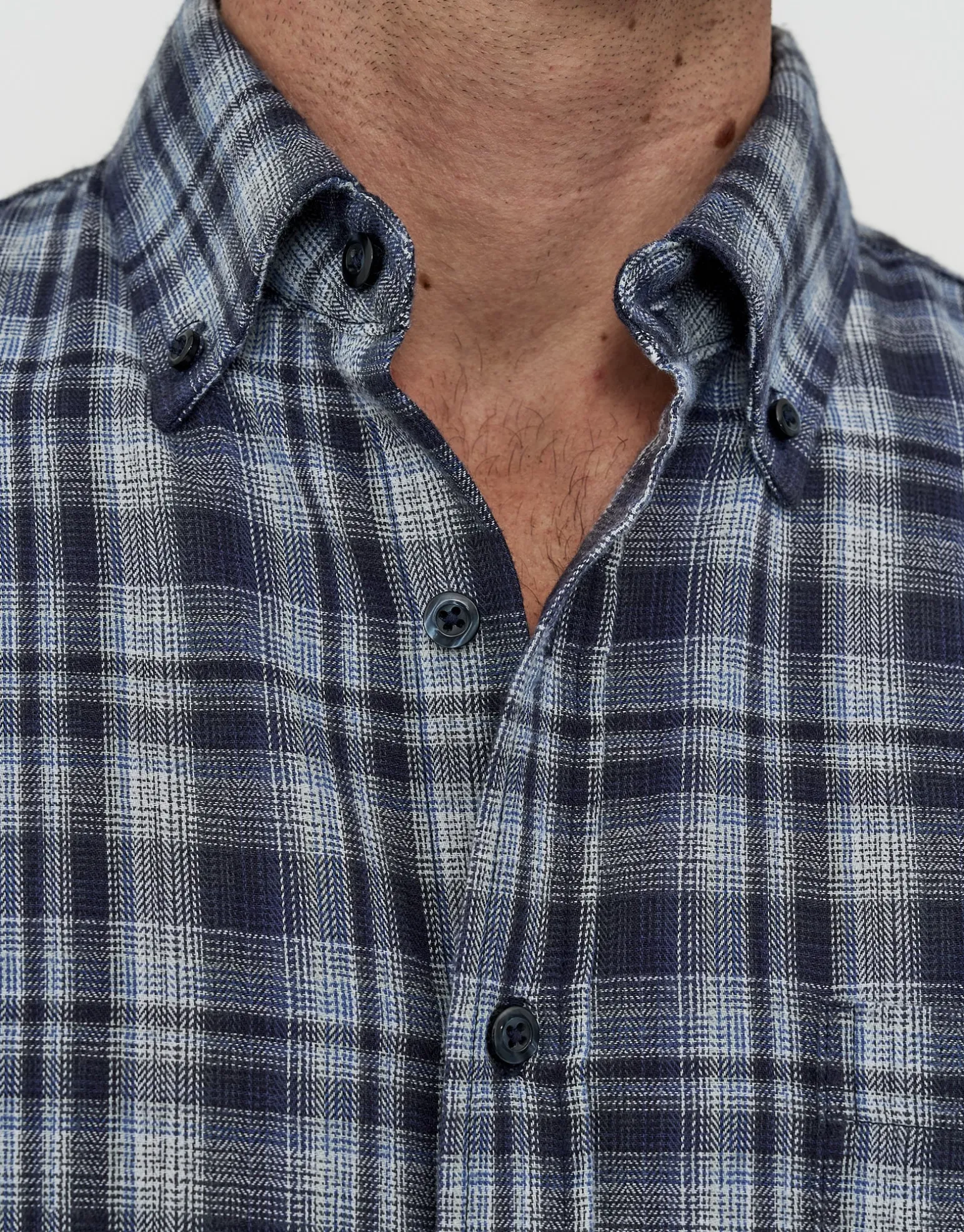 Check Out Long Sleeve Shirt in Blue