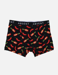 Chillies Pattern Boxers in Black