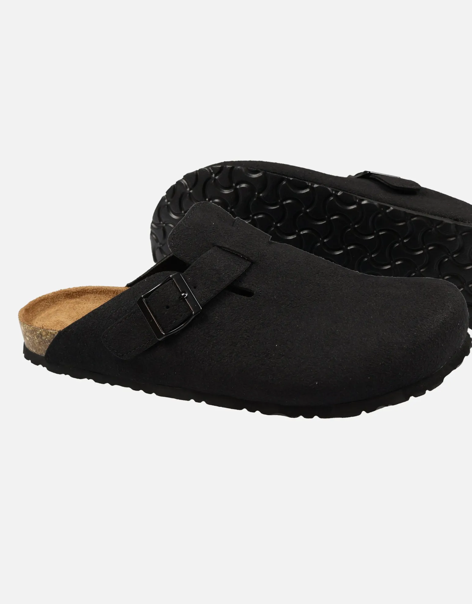 Closed Toe Sandals in Black