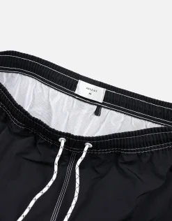 Contrast Stitch Swim Shorts in Azure Blue
