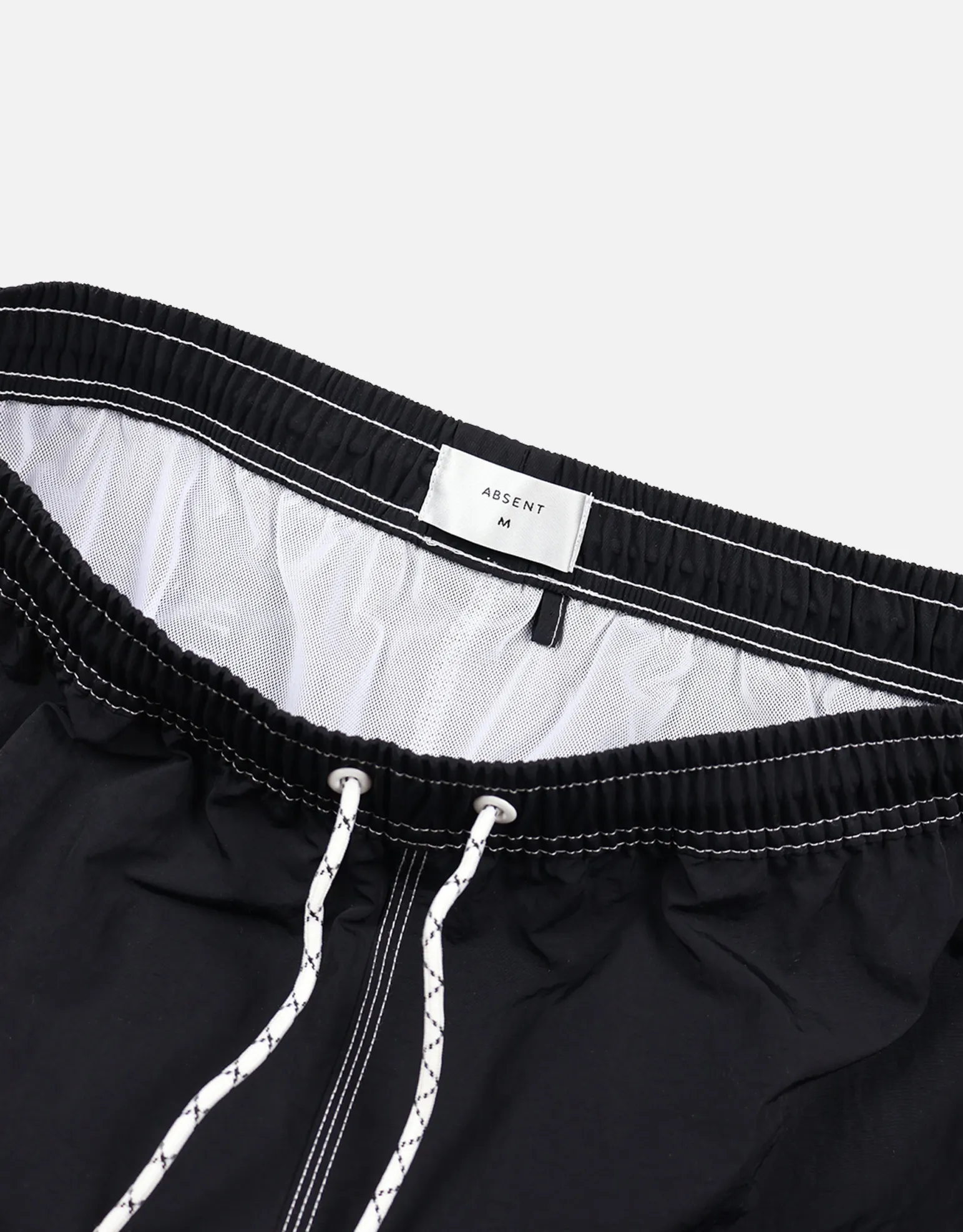 Contrast Stitch Swim Shorts in Azure Blue