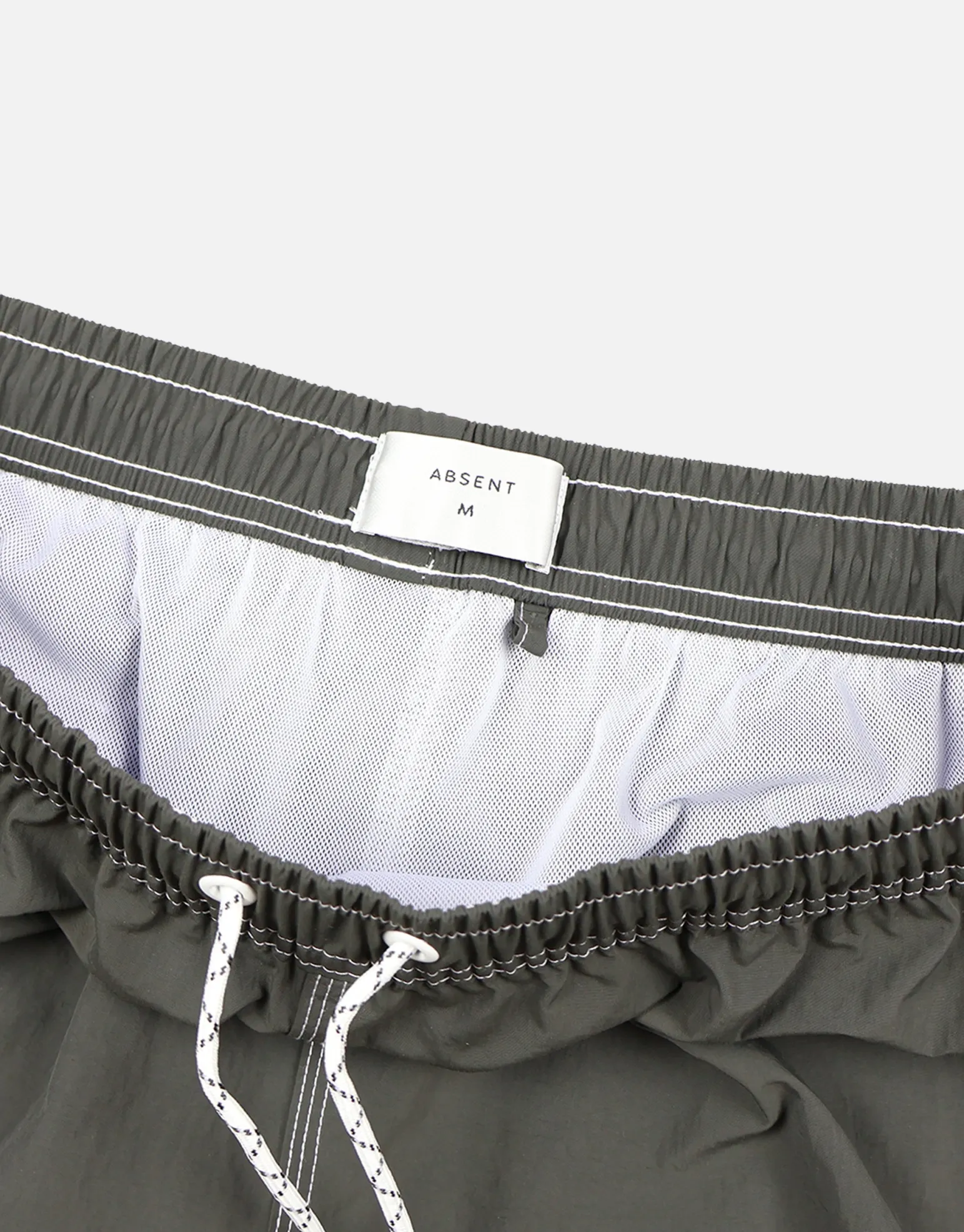 Contrast Stitch Swim Shorts in Azure Blue