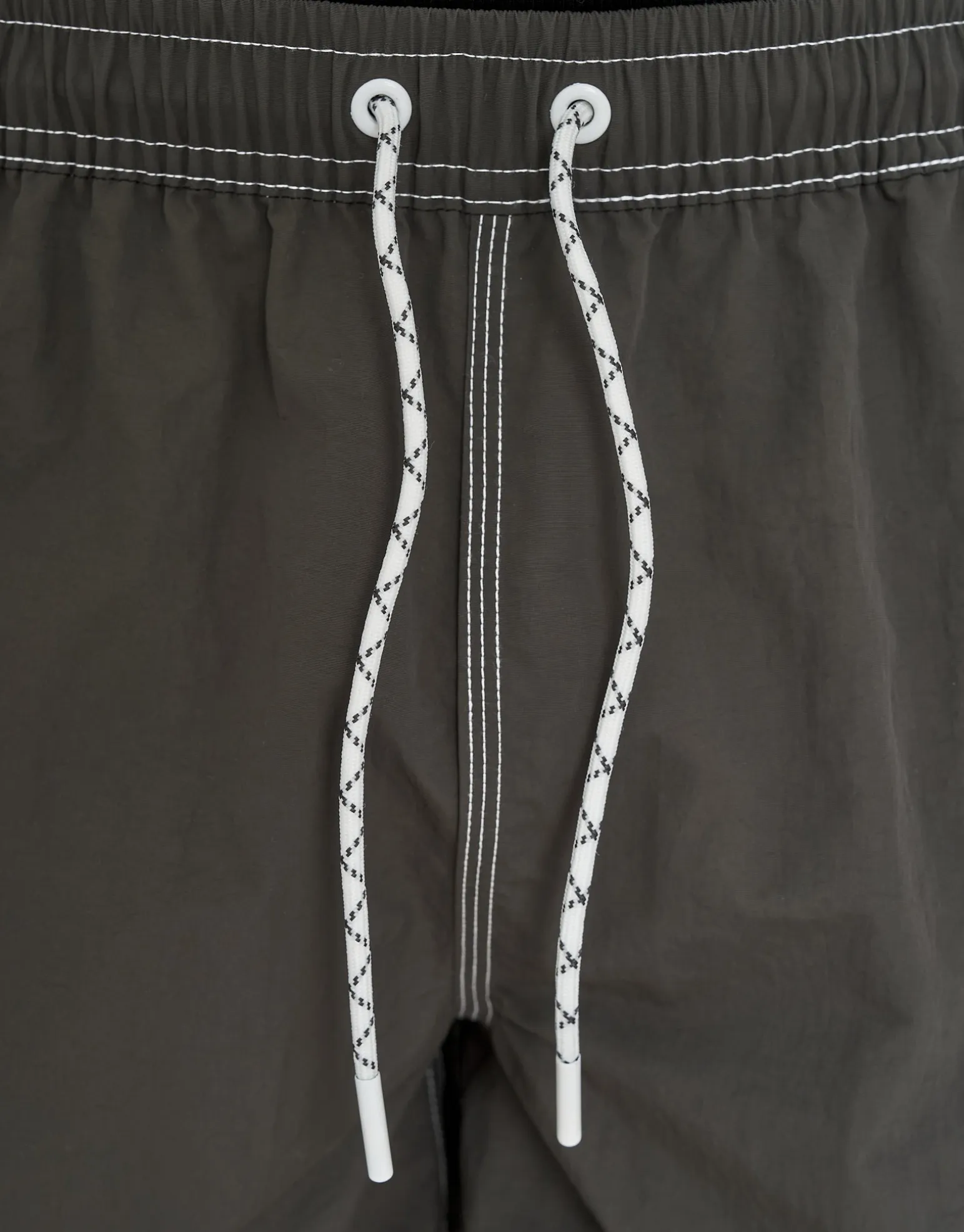 Contrast Stitch Swim Shorts in Azure Blue