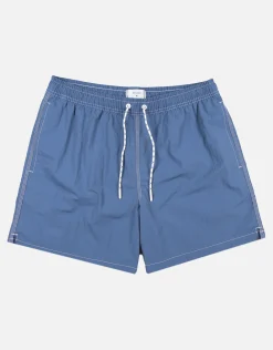 Contrast Stitch Swim Shorts in Khaki