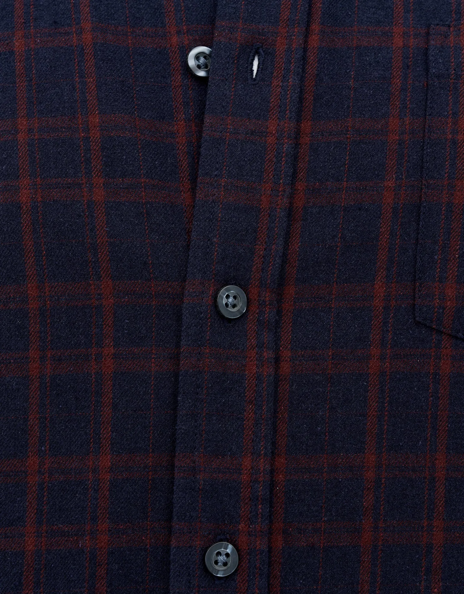Crimson Check Long Sleeve Shirt in Navy