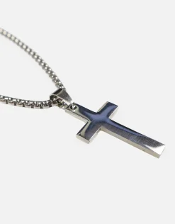 Cross Pendant Chain in Silver
