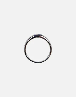 Cross Signet Ring in Vintage Silver