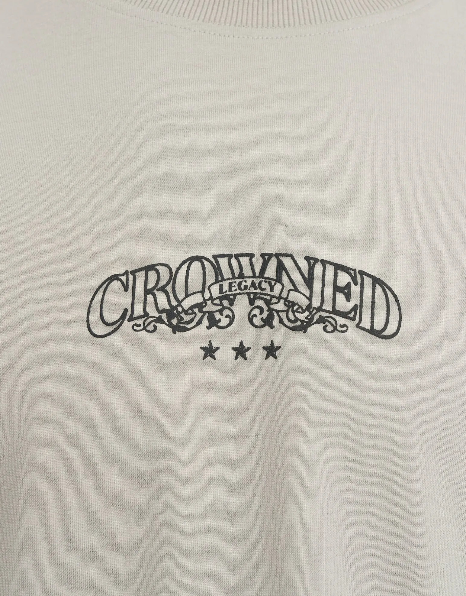 Crowned Legacy Box Fit T Shirt in Moon