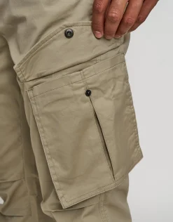 Cuffed Cargo Joggers in Black