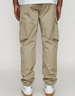 Cuffed Cargo Joggers in Black