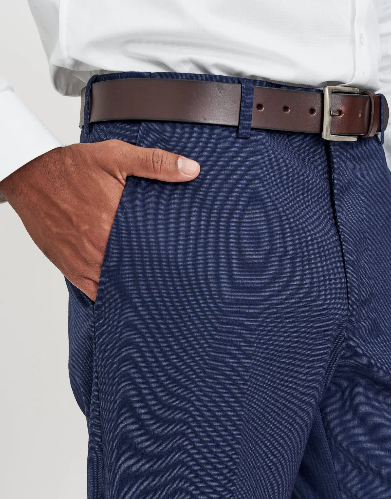 Dalston Slim Fit Suit Trousers in Navy