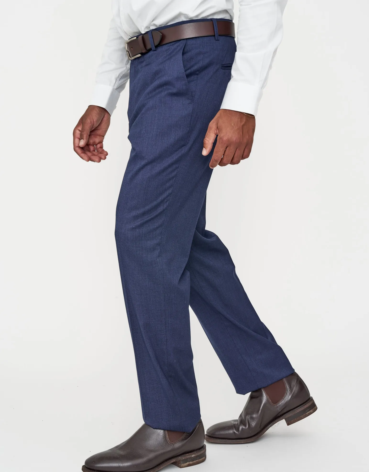 Dalston Slim Fit Suit Trousers in Navy