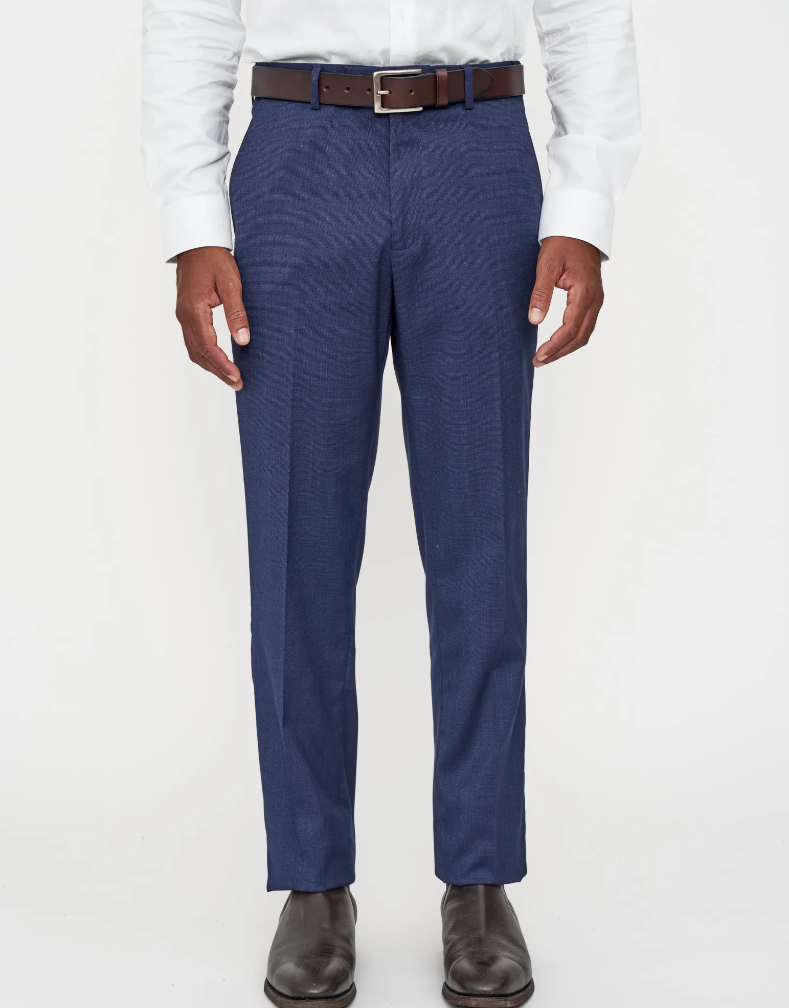Dalston Slim Fit Suit Trousers in Navy