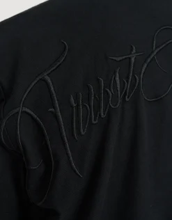 Dark Rose Short Sleeve Shirt in Black