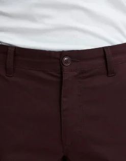 Delta Standard Fit Chinos in Burgundy
