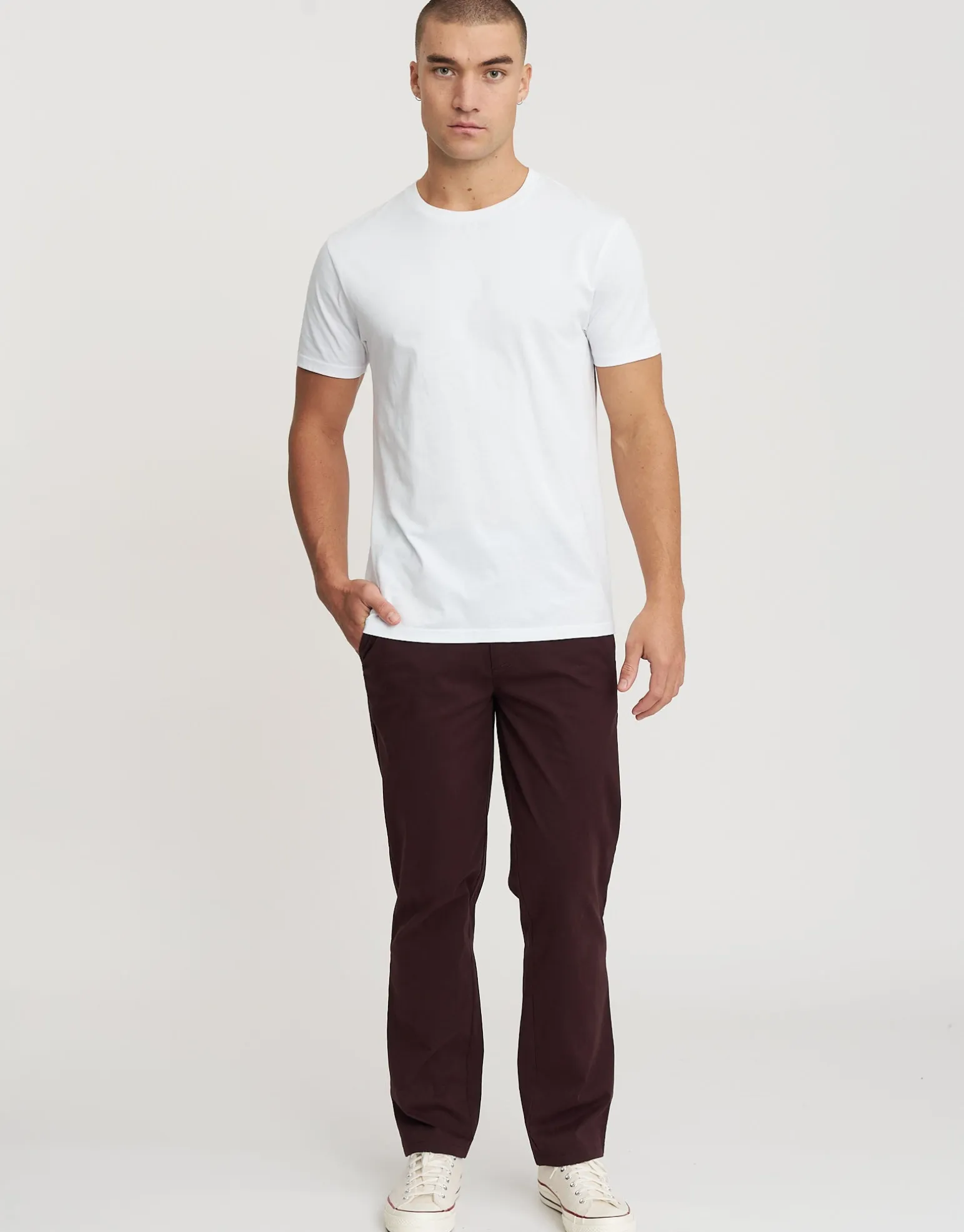 Delta Standard Fit Chinos in Stone