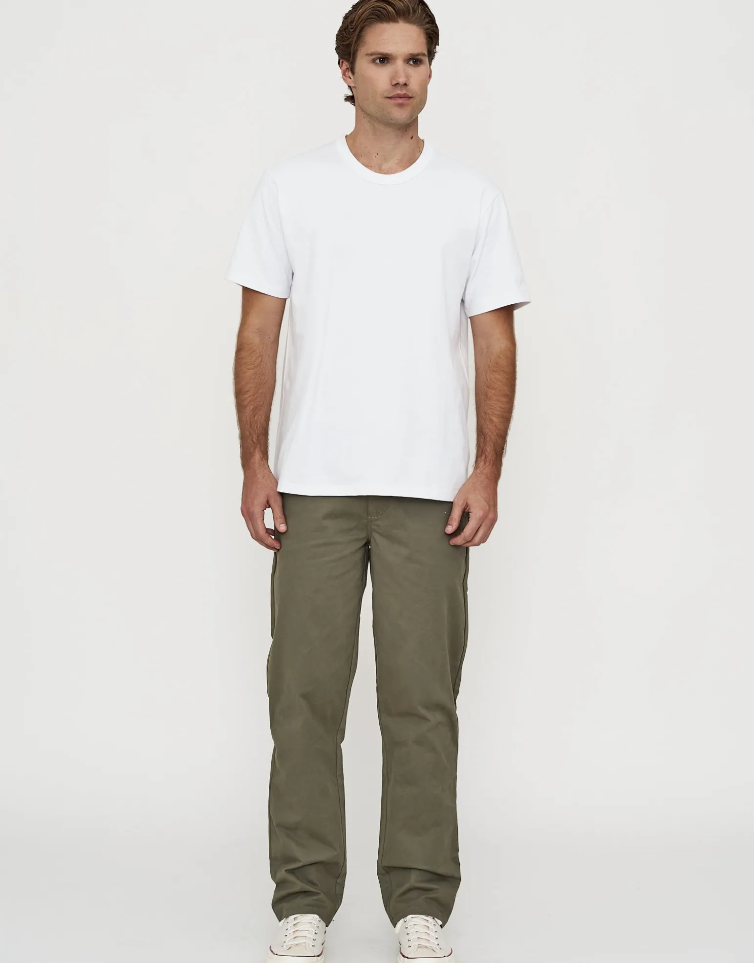 Delta Standard Fit Chinos in Stone