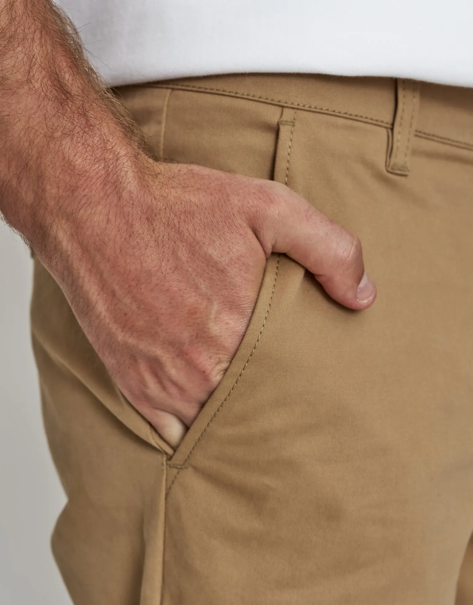 Delta Standard Fit Chinos in Tan