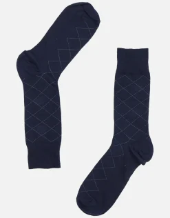 Diamond Dress Socks in Black