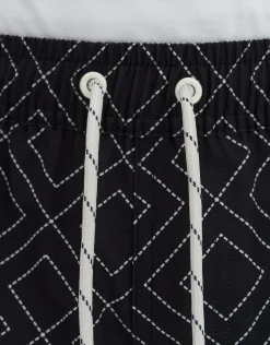 Diamond Swim Shorts in Black