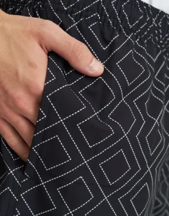 Diamond Swim Shorts in Black