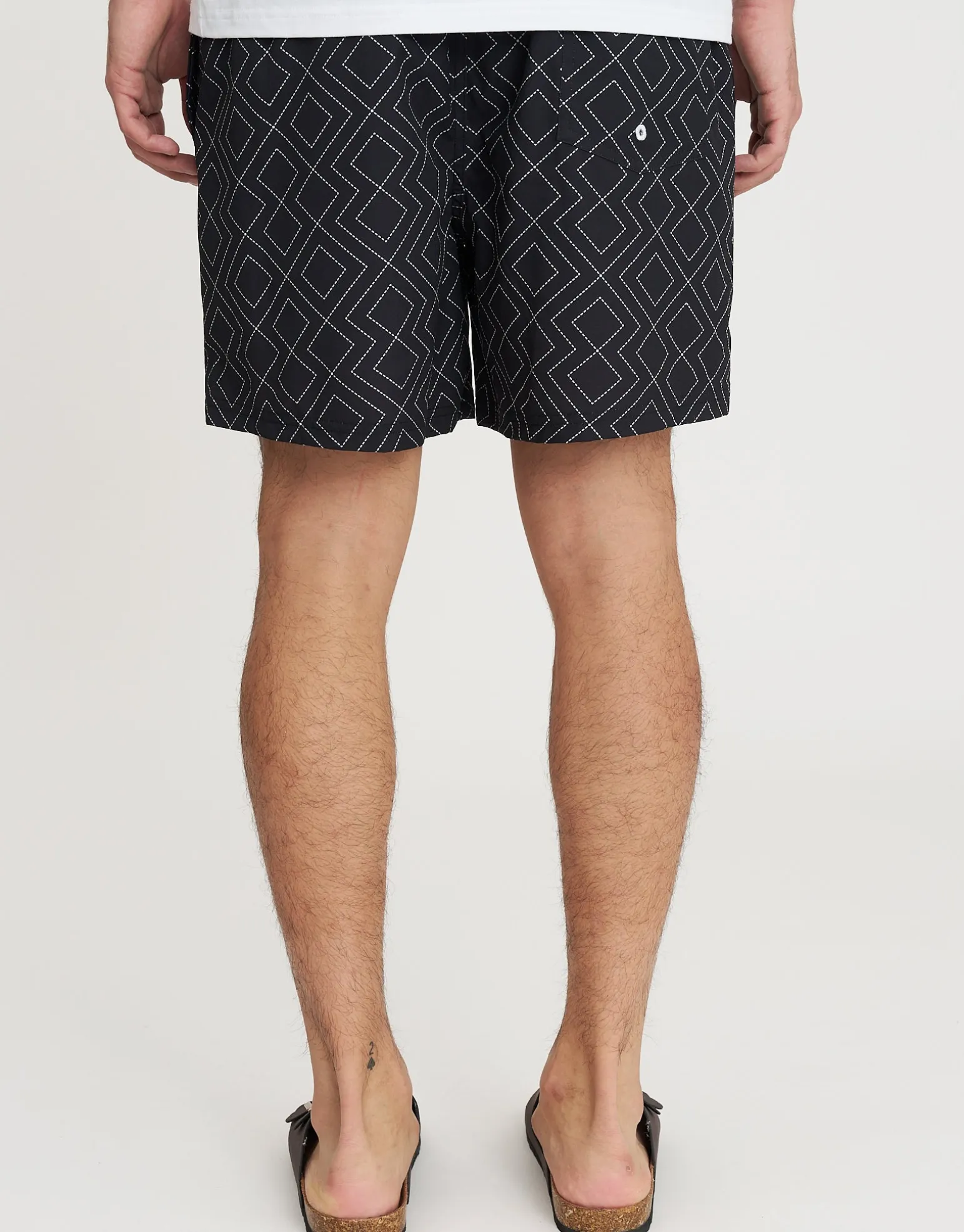 Diamond Swim Shorts in Black