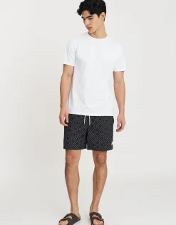 Diamond Swim Shorts in Black