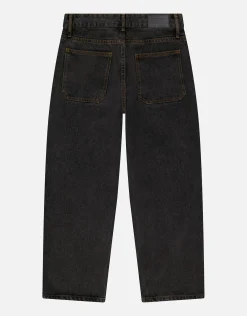 Distressed Baggy Fit Jeans in Acid Wash Blue