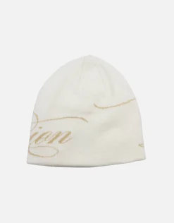 Division Skull Beanie in Off White