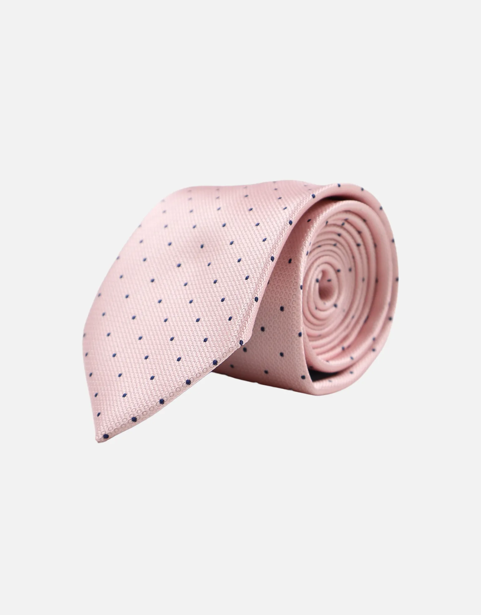 Dot Textured Slim Tie in Black