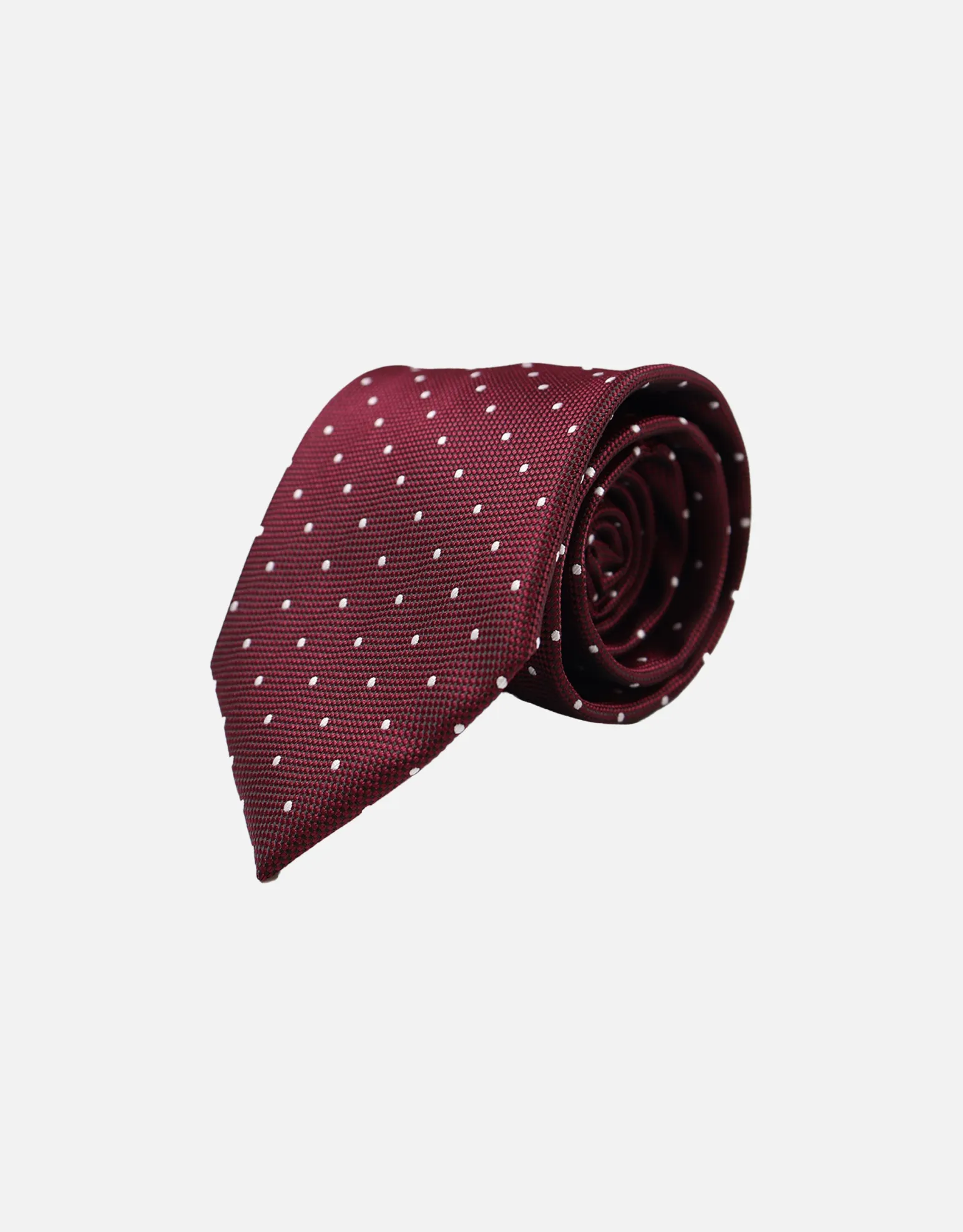 Dot Textured Slim Tie in Black