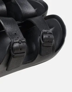 Double Strap Sandals in Bone