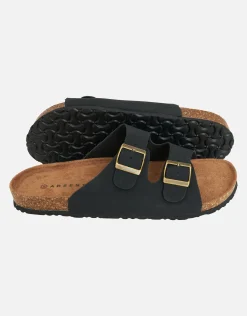Double Strap Sandals in Brown