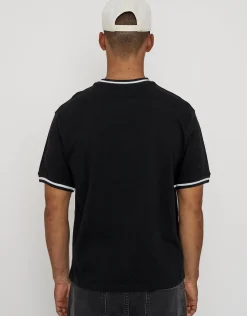 Drift Contrast Relaxed Fit T Shirt in Black
