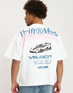 Drift Mode Box Tee in Blanc