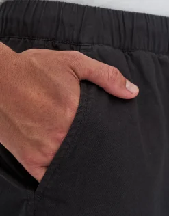 Easy Elastic Waist Shorts in Black