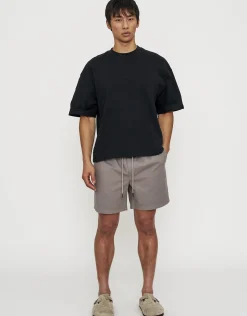 Easy Elastic Waist Shorts in Sand