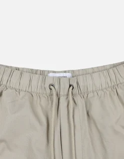 Easy Elastic Waist Shorts in Taupe