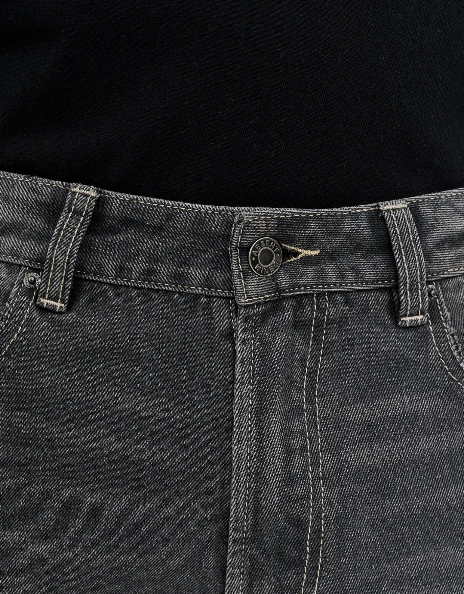 Easy Fit Loose Jeans in Washed Grey