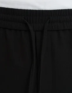 Elastic Waist Relaxed Fit Joggers in Beige