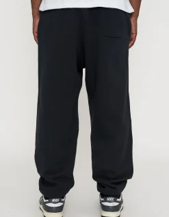 Essential Baggy Cuffed Track Pants in Black