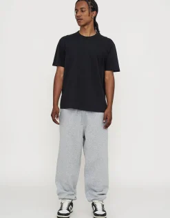 Essential Baggy Cuffed Track Pants in Black
