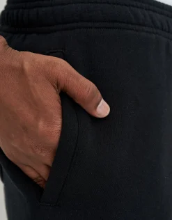 Essential Baggy Cuffed Track Pants in Black