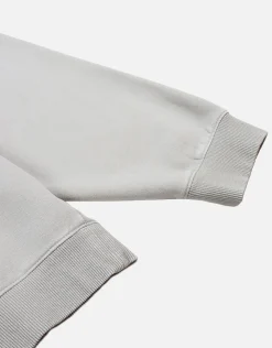 Essential Cropped Oversized Crew Neck Sweat in Moon