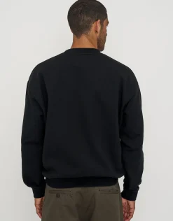 Essential Oversized Crew Neck Sweat in Black