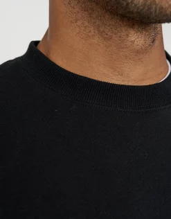 Essential Oversized Crew Neck Sweat in Black