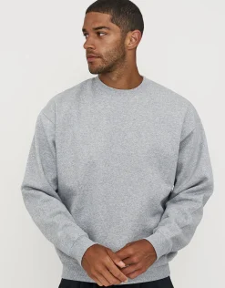 Essential Oversized Crew Neck Sweat in Black